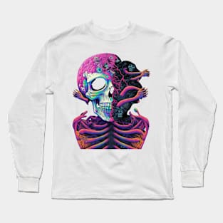 Melting skull Long Sleeve T-Shirt